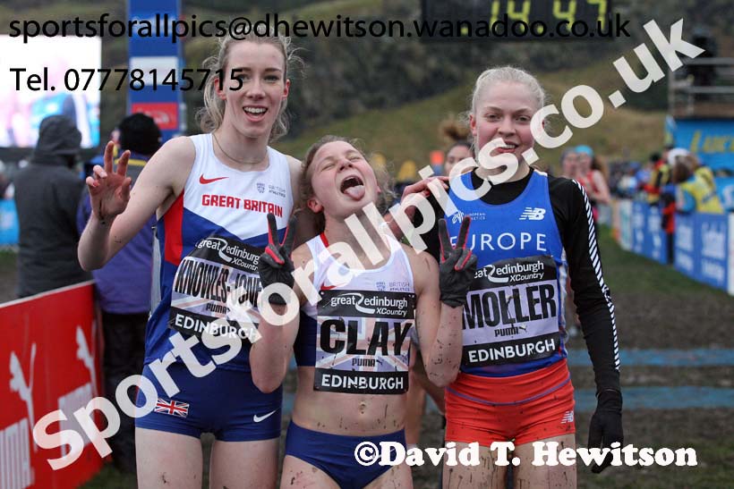 Junior womens Great Edinburgh Cross Country. Photo: David T. Hewitson/Sports for All Pics